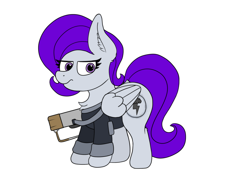 Size: 3000x2312 | Tagged: safe, artist:aaathebap, derpibooru import, oc, oc:morning glory (project horizons), unofficial characters only, pegasus, pony, fallout equestria, fallout equestria: project horizons, fanfic, brand, cute, dashite, dashite brand, fallout, fanfic art, female, hooves, laser, laser rifle, mare, png, simple background, solo, standing, transparent background, unamused, wings