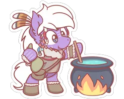 Size: 2560x2048 | Tagged: source needed, safe, artist:sugar morning, derpibooru import, oc, oc:calla blossom, unofficial characters only, bat pony, brew, cauldron, fire, male, potion, simple background, solo, transparent background, tribal