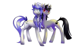 Size: 1506x976 | Tagged: safe, derpibooru import, oc, oc:azione turn, oc:meri turn, unofficial characters only, earth pony, unicorn, female, simple background, sister, transparent background