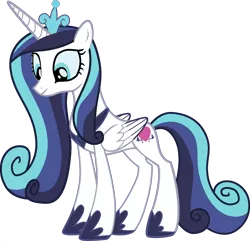 Size: 1920x1853 | Tagged: safe, derpibooru import, edit, vector edit, princess cadance, shining armor, alicorn, pony, ponyar fusion, female, fusion, male, palette swap, recolor, simple background, solo, transparent background, vector