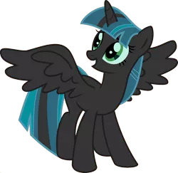 Size: 1920x1870 | Tagged: safe, artist:kamyk962, derpibooru import, edit, vector edit, queen chrysalis, twilight sparkle, twilight sparkle (alicorn), alicorn, pony, ponyar fusion, fusion, palette swap, recolor, simple background, solo, transparent background, vector