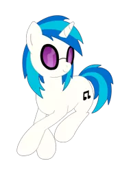 Size: 700x1000 | Tagged: artist:eternyan, derpibooru import, glasses, safe, simple background, solo, transparent background, vector, vinyl scratch