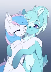 Size: 2480x3508 | Tagged: artist:arctic-fox, cuddling, deer, derpibooru import, hug, oc, oc:starburn, oc:vintari, oc x oc, pegasus, safe, shipping, unofficial characters only