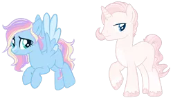 Size: 1280x729 | Tagged: safe, artist:lightwolfheart, derpibooru import, oc, unofficial characters only, pegasus, pony, unicorn, female, magical lesbian spawn, male, mare, offspring, parent:fancypants, parent:fleur-de-lis, parent:fluttershy, parent:rainbow dash, parents:fancyfleur, parents:flutterdash, simple background, stallion, transparent background