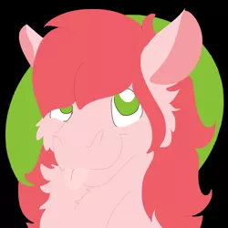 Size: 2000x2000 | Tagged: safe, artist:euspuche, derpibooru import, oc, oc:banana heartbeat, unofficial characters only, pony, bust, colored, flat colors, lineless, looking at you, portrait, solo, tongue out