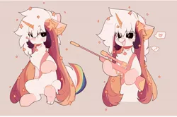 Size: 1600x1062 | Tagged: safe, artist:little-sketches, derpibooru import, oc, oc:ayaka, ponified, unofficial characters only, pony, unicorn, alternate design, bandage, chest fluff, earth, eye clipping through hair, female, gun, pink background, rifle, simple background, sniper rifle, stars, weapon