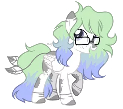 Size: 1280x1131 | Tagged: safe, artist:mintoria, derpibooru import, oc, oc:aura, pegasus, pony, female, glasses, mare, simple background, solo, transparent background