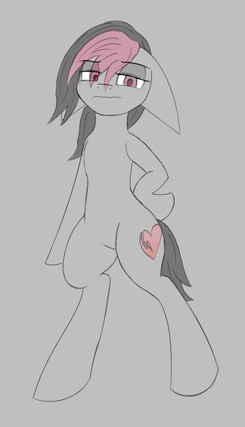 Size: 500x870 | Tagged: safe, artist:redsketch, derpibooru import, oc, oc:miss eri, unofficial characters only, earth pony, bipedal, female, simple background