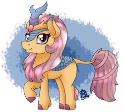Size: 2188x1985 | Tagged: safe, artist:spokenmind93, derpibooru import, oc, oc:cygnus, unofficial characters only, kirin, kirinified, simple background, solo, species swap, transparent background