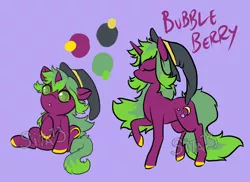 Size: 1100x800 | Tagged: safe, artist:lavvythejackalope, derpibooru import, oc, oc:bubble berry, pony, unicorn, :o, baby, baby pony, colored hooves, eyes closed, female, filly, hat, mare, open mouth, raised hoof, reference sheet, simple background, witch hat