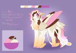 Size: 3500x2454 | Tagged: safe, artist:clay-bae, derpibooru import, oc, oc:neapolitan, pony, feathered fetlocks, floppy ears, male, offspring, parent:donut joe, parent:princess celestia, parents:joelestia, solo, stallion, tail feathers