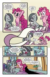 Size: 993x1528 | Tagged: safe, artist:kate sherron, derpibooru import, idw, marble pie, maud pie, pinkie pie, earth pony, pony, spoiler:comic, spoiler:comic86, crying, female, ocular gushers, preview, when she speaks