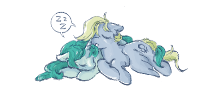 Size: 428x193 | Tagged: safe, artist:fizpup, derpibooru import, ponified, pegasus, pony, unicorn, amara tenoh, crossover, kaioh michiru, michelle kaiou, onomatopoeia, sailor moon, sailor neptune, sailor uranus, shipping, simple background, sleeping, sound effects, speech bubble, tenoh haruka, white background, zzz