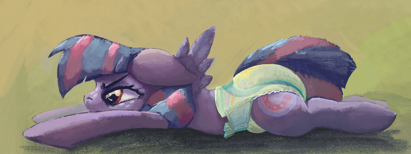 Size: 2959x1109 | Tagged: questionable, artist:asdfasfasda, derpibooru import, wind sprint, pegasus, pony, angry, diaper, diaper fetish, female, fetish, image, jpeg, mare, solo, traditional art, urine, wet diaper