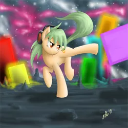 Size: 978x978 | Tagged: safe, artist:zigword, derpibooru import, ponified, pony, fl studio, headphones, solo