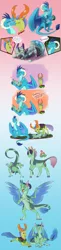 Size: 2162x8916 | Tagged: safe, artist:fable-life, derpibooru import, princess ember, thorax, oc, oc:orchid, changedling, changeling, dragon, hybrid, alternate design, cutie mark, dialogue, dragoness, egg, embrax, family, female, gradient background, hair, hatching, interspecies offspring, king thorax, male, motherly, offspring, parent:princess ember, parent:thorax, parents:embrax, shipping, speech, speech bubble, straight, talking, varying degrees of want