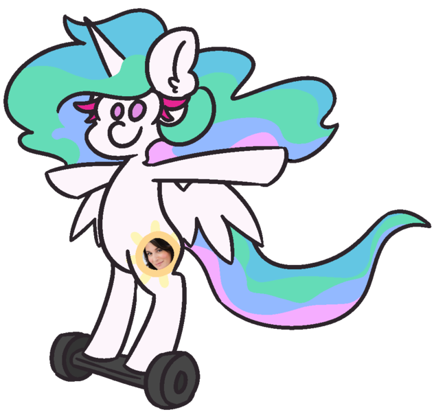 Size: 1000x950 | Tagged: safe, artist:threetwotwo32232, derpibooru import, princess celestia, alicorn, pony, bipedal, female, mare, nicole oliver, simple background, solo, swegway, t pose, transparent background