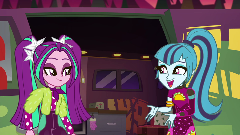 Size: 1920x1080 | Tagged: safe, derpibooru import, screencap, aria blaze, sonata dusk, equestria girls, equestria girls series, sunset's backstage pass!, spoiler:eqg series (season 2)