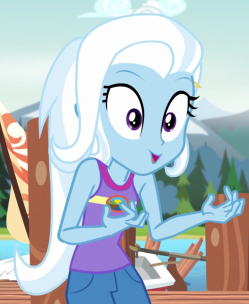 Size: 740x907 | Tagged: safe, derpibooru import, screencap, trixie, equestria girls, legend of everfree, cropped, sleeveless, solo