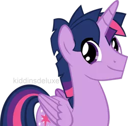 Size: 1280x1263 | Tagged: safe, artist:kiddinsdeluxe, derpibooru import, twilight sparkle, twilight sparkle (alicorn), alicorn, pony, alicorn dusk shine, dusk shine, male, prince dusk, rule 63, simple background, solo, transparent background, vector, watermark