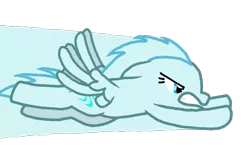 Size: 1088x720 | Tagged: safe, derpibooru import, oc, oc:windy breeze, pegasus, pony, flying, missing nose, simple background, solo, trail, transparent background, wings