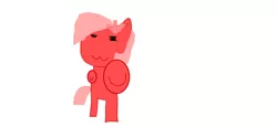 Size: 1354x623 | Tagged: safe, artist:1126jewel5, derpibooru import, oc, oc:downvote, ponified, unofficial characters only, earth pony, pony, derpibooru, 1000 hours in ms paint, boop, cute, derpibooru ponified, female, mare, meta, owo, raised hoof, simple background, solo, white background