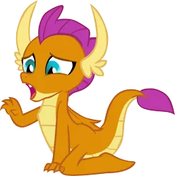 Size: 3494x3523 | Tagged: safe, artist:memnoch, derpibooru import, smolder, dragon, cute, image, invisible stallion, open mouth, png, simple background, smolderbetes, solo, transparent background, vector