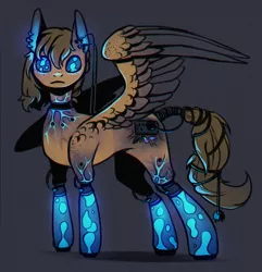 Size: 944x980 | Tagged: safe, artist:neytirix, derpibooru import, oc, unofficial characters only, original species, pegasus, pony, cable, chromatic aberration, female, lava lamp, mare, plug, redesign