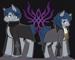 Size: 1280x1024 | Tagged: safe, artist:housho, derpibooru import, ponified, earth pony, pony, black background, byleth, clothes, female, fire emblem, fire emblem: three houses, male, mare, simple background, stallion