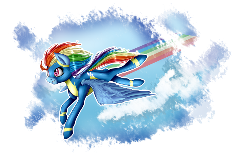 Size: 3000x2000 | Tagged: safe, artist:wolfchen999, derpibooru import, rainbow dash, pegasus, pony, clothes, female, flying, mare, simple background, solo, spread wings, transparent background, uniform, wings, wonderbolts uniform