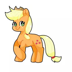 Size: 1080x1080 | Tagged: source needed, safe, artist:bbluna, derpibooru import, applejack, earth pony, pony, cowboy hat, female, hat, looking at you, mare, simple background, solo, white background