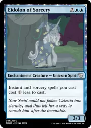 Size: 375x523 | Tagged: ccg, clothes, derpibooru import, edit, hat, hologram, illusion, magic the gathering, ponehenge, robe, safe, shadow play, star swirl's journal, star swirl the bearded, trading card, trading card edit