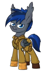 Size: 1069x1588 | Tagged: safe, artist:moonatik, derpibooru import, oc, oc:fang, unofficial characters only, bat pony, pony, bat pony oc, bat wings, boots, clothes, gloves, male, military uniform, paratrooper, raffle prize, shoes, simple background, soldier, solo, stallion, transparent background, wings