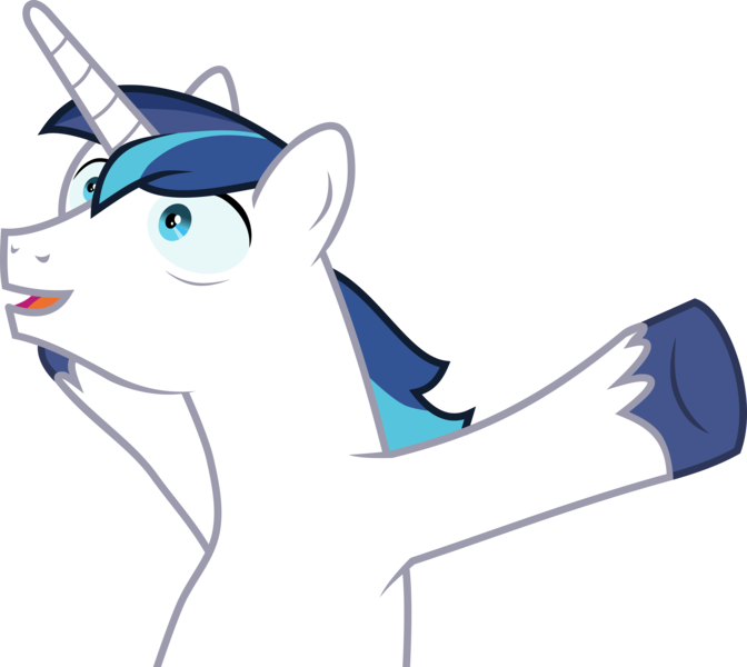 Size: 6346x5663 | Tagged: safe, artist:uigsyvigvusy, derpibooru import, shining armor, pony, unicorn, absurd resolution, hooves in air, hooves up, male, open mouth, simple background, stallion, transparent background, vector