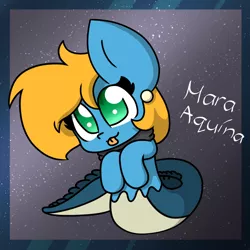 Size: 1200x1200 | Tagged: artist:creamycupcake, artist:thebadbadger, cute, derpibooru import, eel, eel pony, oc, oc:mara aquína, safe