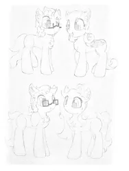 Size: 2448x3264 | Tagged: safe, artist:fireworks sea, derpibooru import, oc, oc:fireworks sea, oc:fireworks sky, oc:fireworks snow, oc:fireworks sun, earth pony, pegasus, pony, unicorn, female, male, mare, traditional art