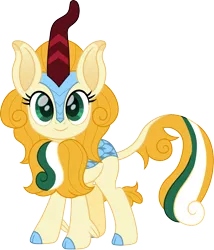 Size: 1200x1400 | Tagged: safe, artist:cloudyglow, derpibooru import, oc, oc:cloudy glow, unofficial characters only, kirin, cute, female, kirinified, looking at you, simple background, solo, species swap, transparent background, weapons-grade cute