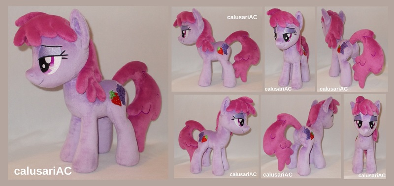 Size: 2852x1352 | Tagged: safe, artist:calusariac, derpibooru import, berry punch, berryshine, pony, irl, photo, plushie, solo