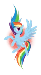 Size: 1827x3283 | Tagged: safe, artist:purmu, deleted from derpibooru, derpibooru import, rainbow dash, pegasus, pony, female, flying, mare, simple background, smiling, solo, spread wings, transparent background, wings