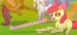 Size: 1997x924 | Tagged: safe, derpibooru import, edit, apple bloom, scootaloo, sweetie belle, pegasus, pony, unicorn, blank flank, bow, crossover, cutie mark crusaders, dude, eyes closed, female, flying, hair bow, harry potter, high, hoof hold, hooves, letter, mouth hold, open mouth, prone, raised hoof, stoned