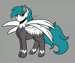 Size: 4096x3413 | Tagged: safe, artist:cyberafter, derpibooru import, oc, unofficial characters only, pegasus, pony, four wings, multiple wings, simple background, solo, wings