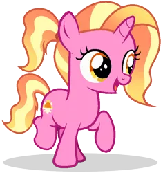 Size: 672x712 | Tagged: safe, artist:mlptmntdisneykauane, derpibooru import, luster dawn, pony, unicorn, the last problem, base used, cute, female, filly, filly luster dawn, lusterbetes, raised hoof, simple background, solo, transparent background, younger