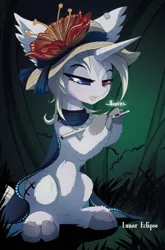 Size: 670x1014 | Tagged: safe, artist:a-lunar-eclipse, deleted from derpibooru, derpibooru import, oc, oc:lunar eclipse, unicorn, eclipse, hooves, lunar, white