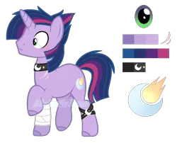 Size: 1392x1124 | Tagged: safe, artist:pink-soul27, derpibooru import, oc, oc:frizzle moonlight, pony, unicorn, base used, choker, male, offspring, parent:soarin', parent:twilight sparkle, parents:soarlight, reference sheet, simple background, solo, stallion, transparent background