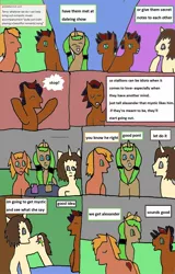 Size: 1249x1948 | Tagged: safe, artist:ask-luciavampire, derpibooru import, oc, earth pony, pony, unicorn, tumblr:ask-ponys-university, 1000 hours in ms paint, ask, comic, school