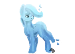 Size: 2100x1500 | Tagged: safe, artist:jazzwolf347, derpibooru import, oc, unofficial characters only, elemental, elemental pony, original species, pony, water pony, commission, lidded eyes, simple background, solo, transparent background, water