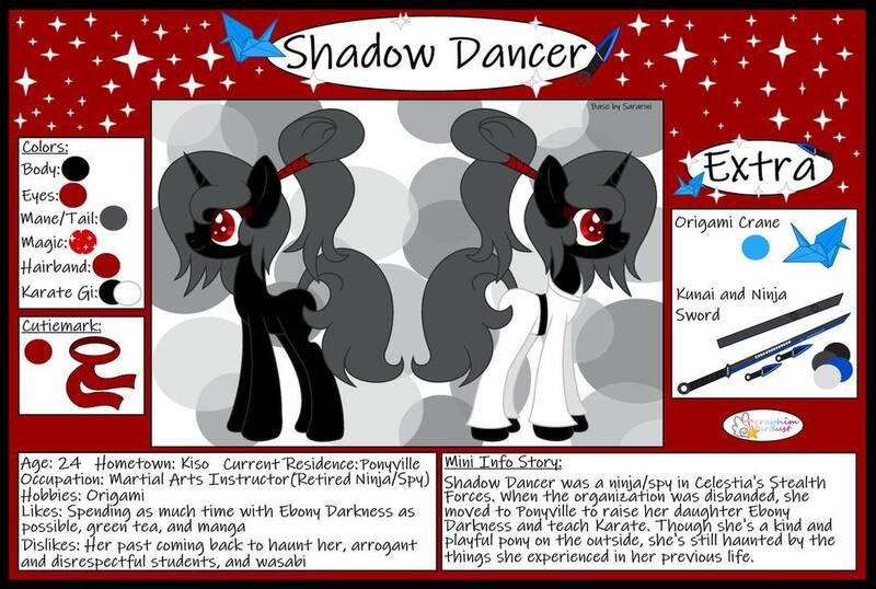 Size: 1089x733 | Tagged: safe, derpibooru import, oc, oc:shadow dancer, pony, unicorn, artis:seraphimstardust, gi, karate, karate gi, katana, ninja, oragami, reference sheet, sword, weapon