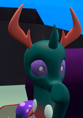 Size: 273x389 | Tagged: 3d, artist:papadragon69, changedling, changeling, changeling prince, derpibooru import, hoof on face, pharynx, prince pharynx, safe, shocked, solo