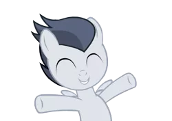 Size: 898x634 | Tagged: safe, artist:lunaticdawn, derpibooru import, rumble, pegasus, pony, colt, cute, eyes closed, foal, happy, hnnng, hug, male, rumblebetes, simple background, smiling, solo, transparent background, vector