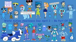 Size: 1920x1080 | Tagged: animal, artist:dev-catscratch, autism, bedtime bear, blue, blue (blue's clues), blues clues, bubble guppies, bubbles (powerpuff girls), care bears, crossover, daizy, derpibooru import, female, george pig, gil (bubble guppies), gumball watterson, huckleberry hound, inside out, in the night garden, joy, kai-lan, littlest pet shop, male, nicole watterson, ni hao kai-lan, oggy, oggy and the cockroaches, pegasus, peppa pig, pig, pogoriki, rabbit, rainbow dash, rugrats, safe, smeshariki, sunil nevla, team umizoomi, the amazing world of gumball, the powerpuff girls, tommy pickles, wayside, wow wow wubbzy